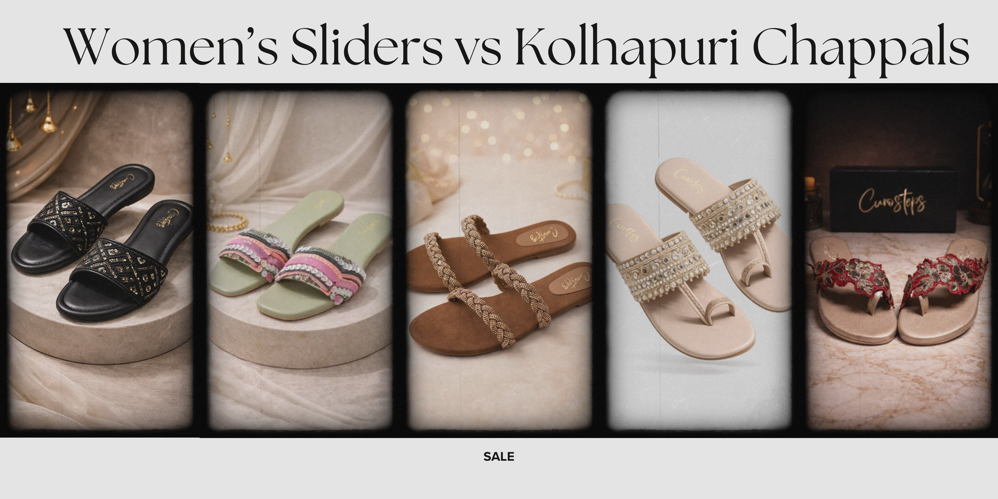Women’s Sliders vs Kolhapuri Chappals